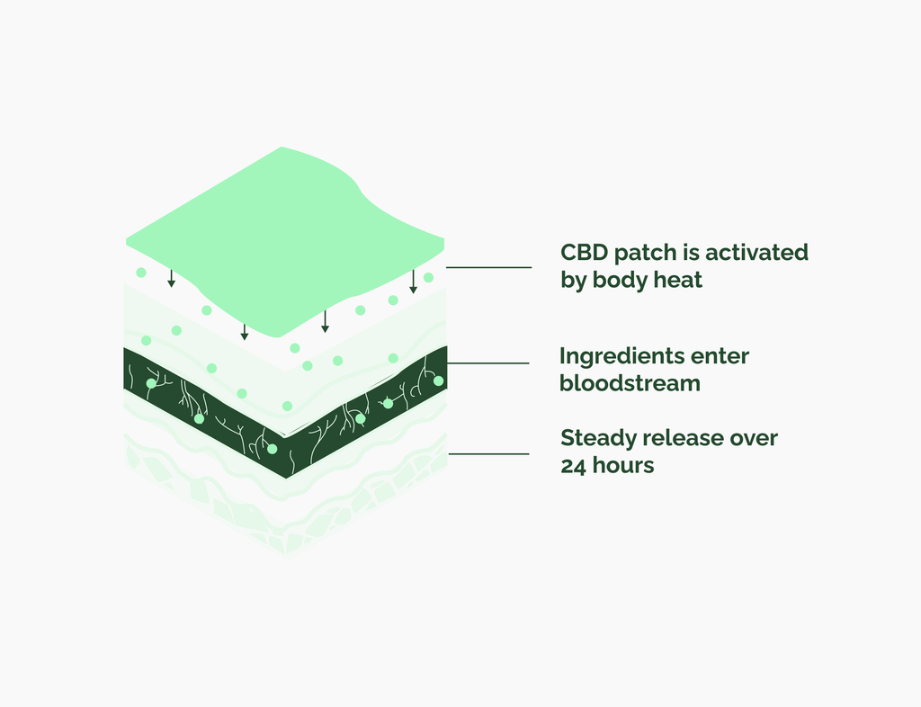 Cannacares patches 28 x 20mg CBD patches - 7 pouches