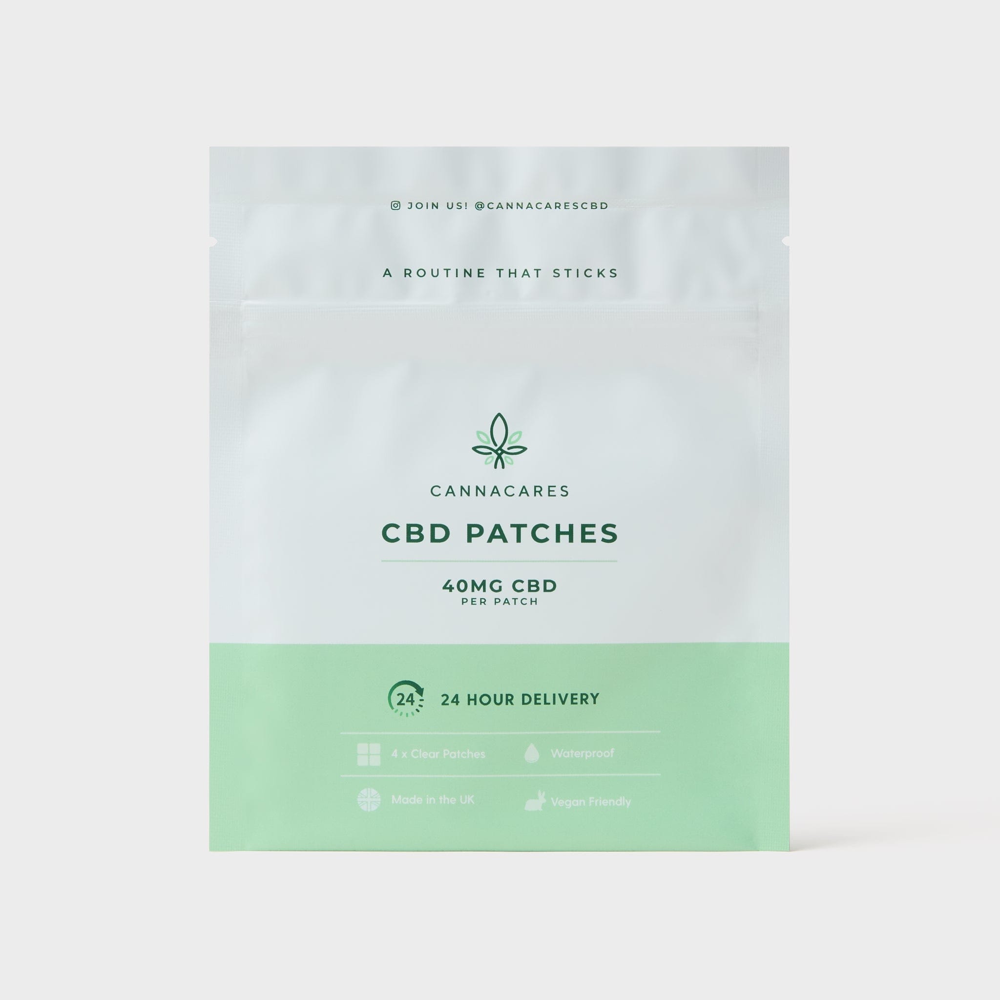Cannacares patches 4 CBD patches of 40mg