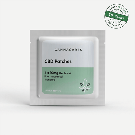 Cannacares Cream 4 x 10mg CBD Patches (1pk)