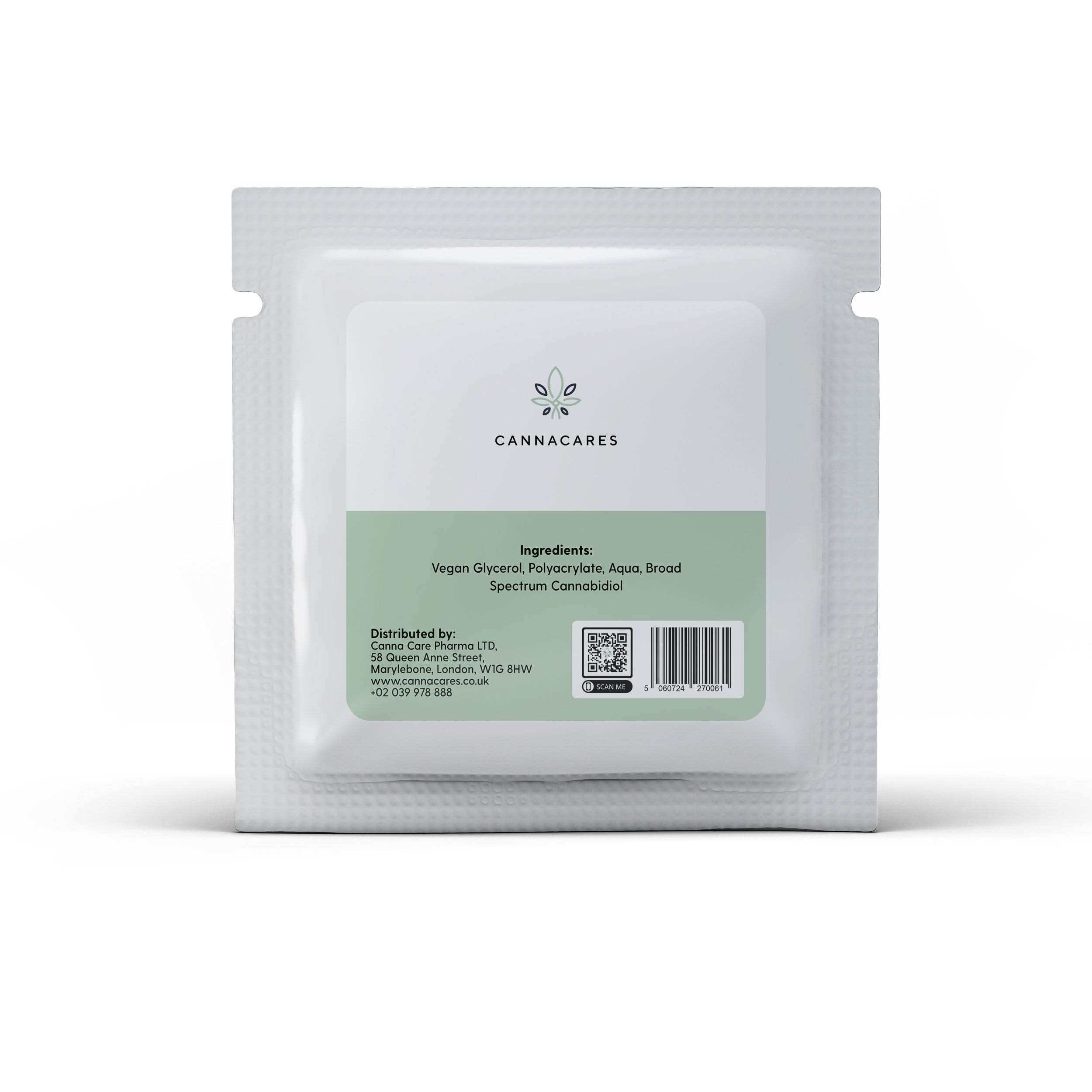 Cannacares Cream 4 x 10mg CBD Patches (1pk)