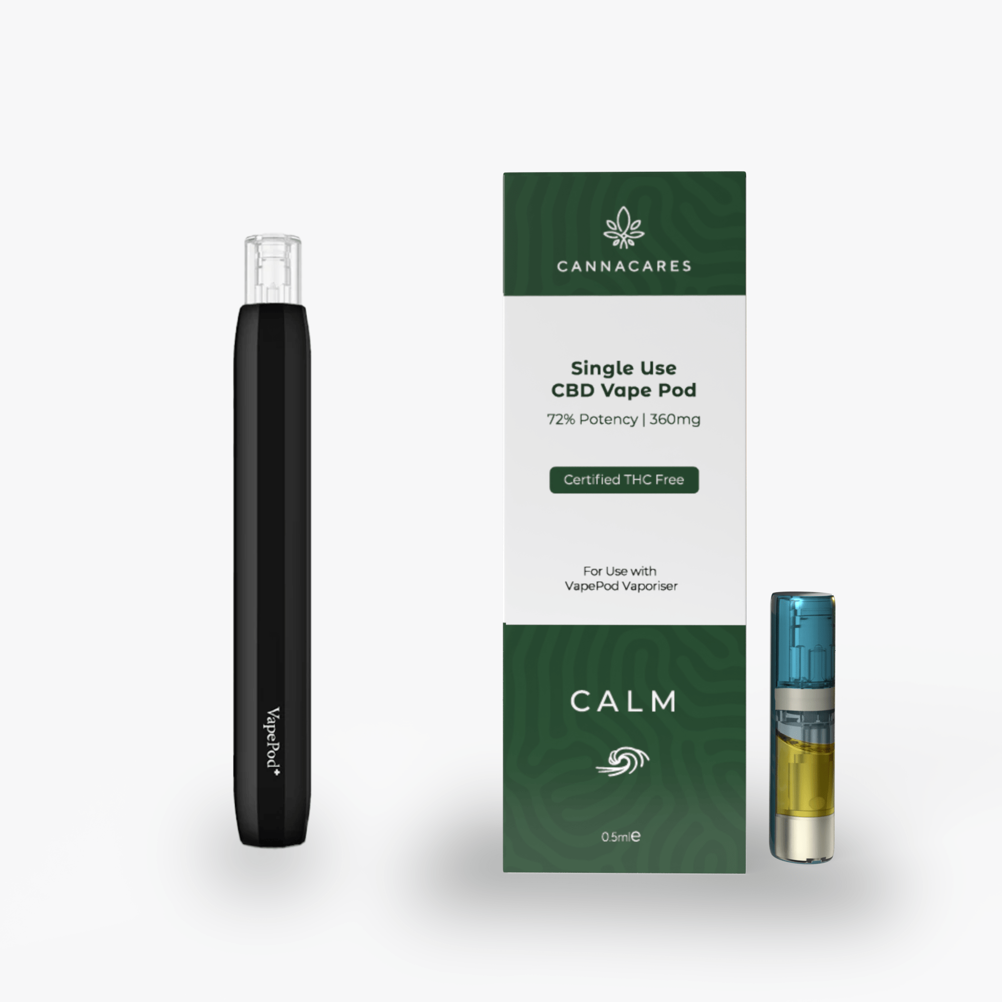 Cannacares Vapes VapePod Device & Dream CBD Pod (360mg)